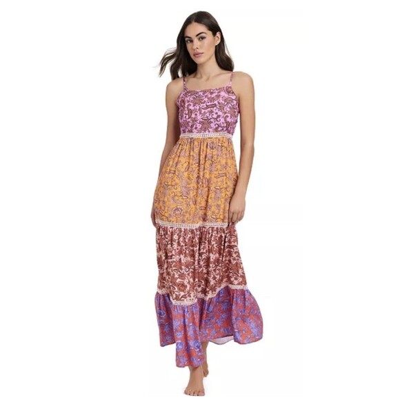 Red Carter Other - Red Carter Women's Tie Back Maxi Swimsuit Cover Up Dress Size Small NWT $198